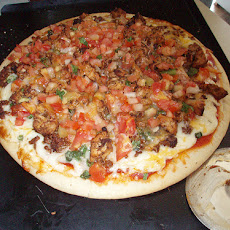 Saucy Beef Taco Pizza