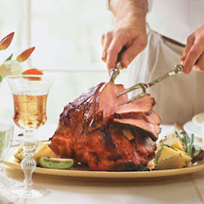 Sweet-Hot Plum-Glazed Ham