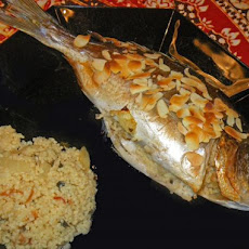 Trout Stuffed With Couscous, Almonds and Herbs