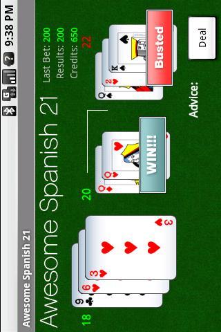 【免費紙牌App】Awesome Spanish 21!-APP點子