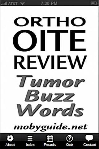 OITE Tumor Buzzwords