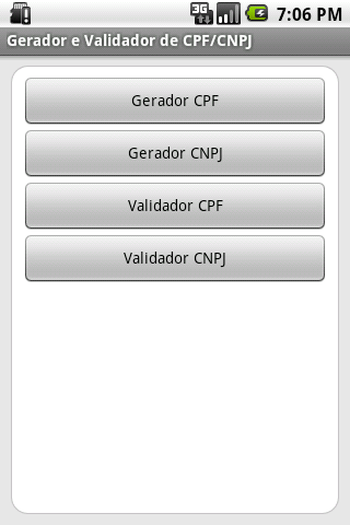 Gerador e Validador CPF CNPJ