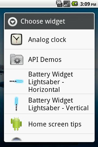 Battery Widget Lightsaber Full