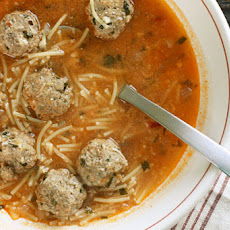 Meatball and Spaghetti Soup