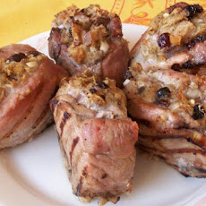 Savoury Apple Stuffed BBQ Pork Sirloin