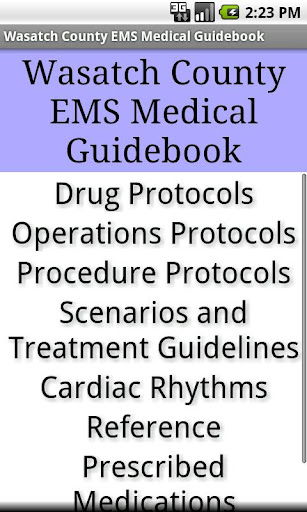 Wasatch County EMS Guidebook