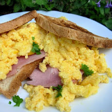 Ham, Cheese, Egg & Cream Cheese Sandwich