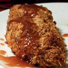 Pecan Crusted Chicken With Raspberry Drizzle