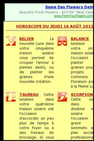Votre horoscope