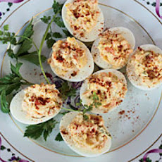 Smoked-Salmon Deviled Eggs