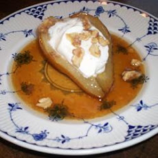 Roasted Pears with Caramel Sauce