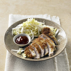 Panko-Crusted Pork Chops with Napa Salad