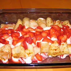 Strawberries & Cream Crepes
