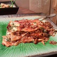 Turkey Lasagna with Butternut Squash, Zucchini, and Spinach