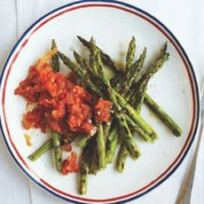 Roast Asparagus with Tomato Relish from 'Family Table'
