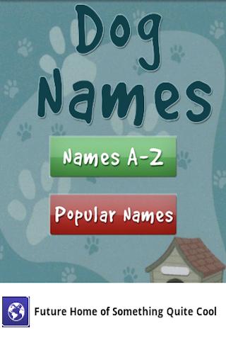 Free Dog Puppy Names