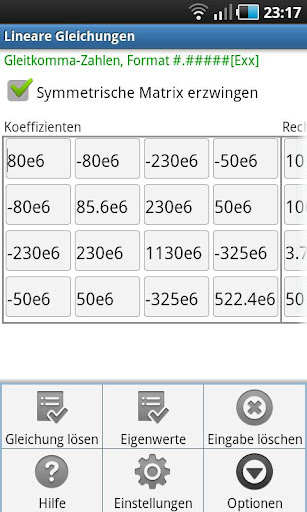 Linear Equations Eigenvalues