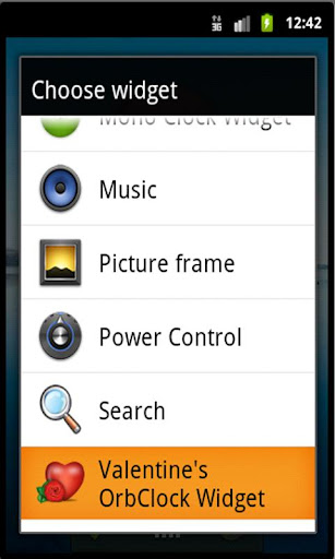 Valentine'sDay OrbClock widget