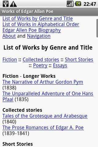 Works of Edgar Allan Poe