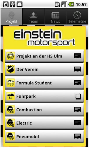 Einstein Motorsport App