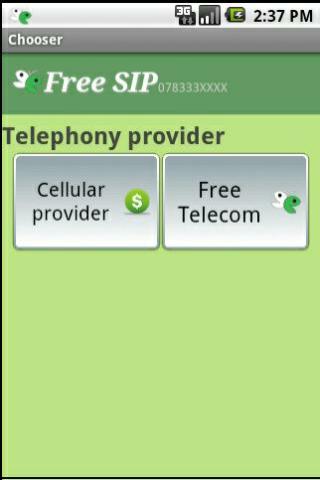 Free Telecom SIP חייגן