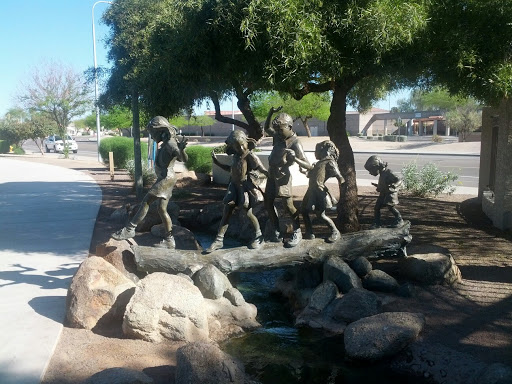 Crossing the Creek Statues
