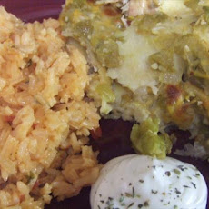 Green Chile Chicken Enchiladas
