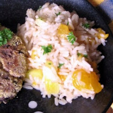 Pineapple Orange Rice Whipped Cream Salad