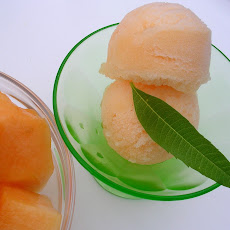 Cantaloupe Sorbet with Verbena