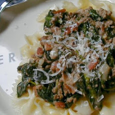 Fresh Spinach With Ground Beef