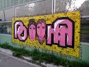 Граффити Розовые Рожи
