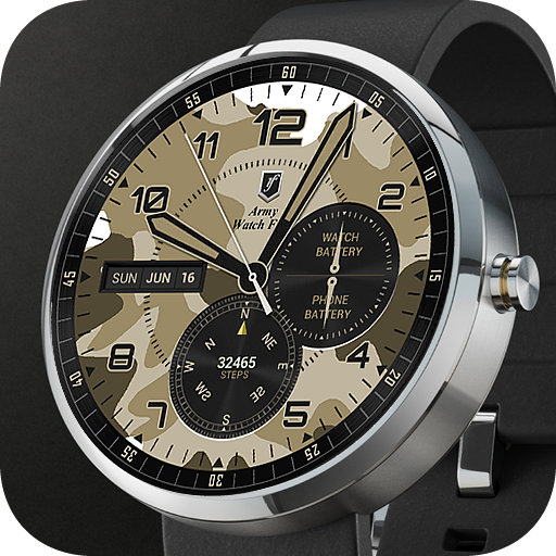 Android application Army Watch Face screenshort