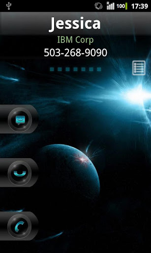 Rocket Caller ID Space Theme