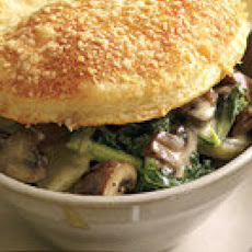 Mushroom Not-Potpies with Cheesy Parmesan Crust