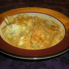 Creamy Dijon Pork Chops With Apples and Onions