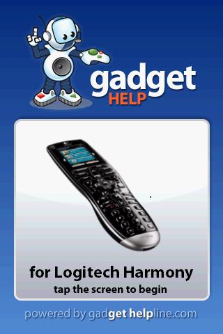 Logitech Harmony Gadget Help