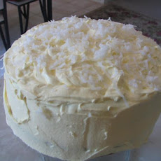 Coconut Layer Cake W/ Cream Cheese Coconut Frosting