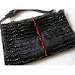 Prune Cartera Color Negra Correa Negra Tipo Piel 