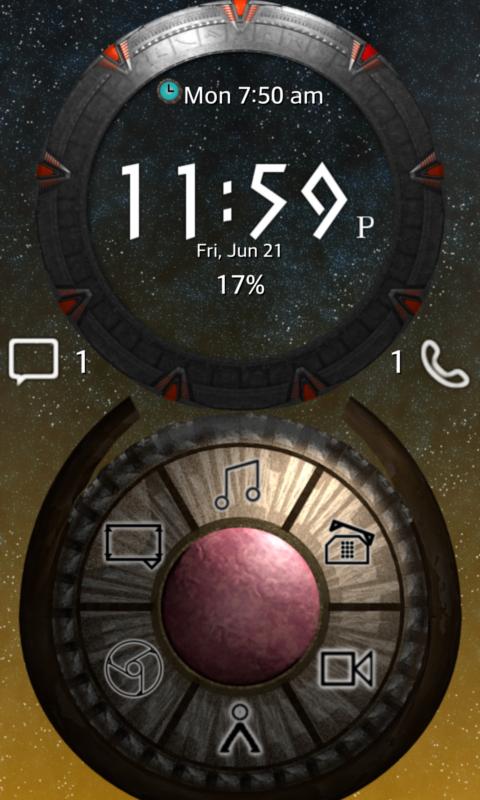 Android application Stargate 6 Go Locker Theme screenshort