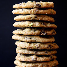 Dark Chocolate, Pistachio & Smoked Sea Salt Cookies