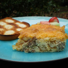 Breakfast Casserole Seasoned With Country Gravy