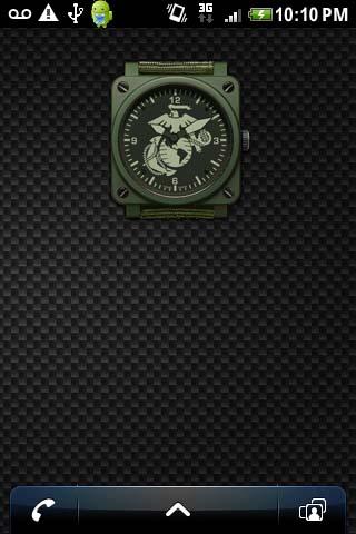 MARINES CLOCK WIDGET-Military