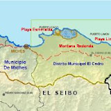 Mapa del pueblo de Miches con sus distritos municipales La Gina y El Cedro , Dominican Republic - http://www.rancholacueva.com Mapa del pueblo de Miches con sus distritos municipales La Gina y El Cedro , Dominican Republic - http://www.rancholacueva.com