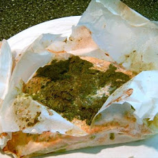 Cilantro-Butter Salmon and Vegetables in Parchment