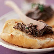 Mushroom Duxelles on Bruschetta