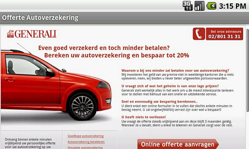 Offerte Autoverzekering