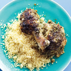 Roasted Chicken with Herb Rub and Couscous