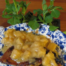 Veal Scaloppine W/Cream, Calvados & Apples (Jacques Pepin)