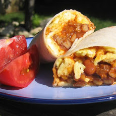 Chili Cheese Omelette Burritos