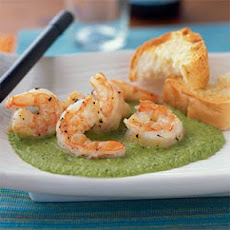 Shrimp with Sweet Pea Sauce